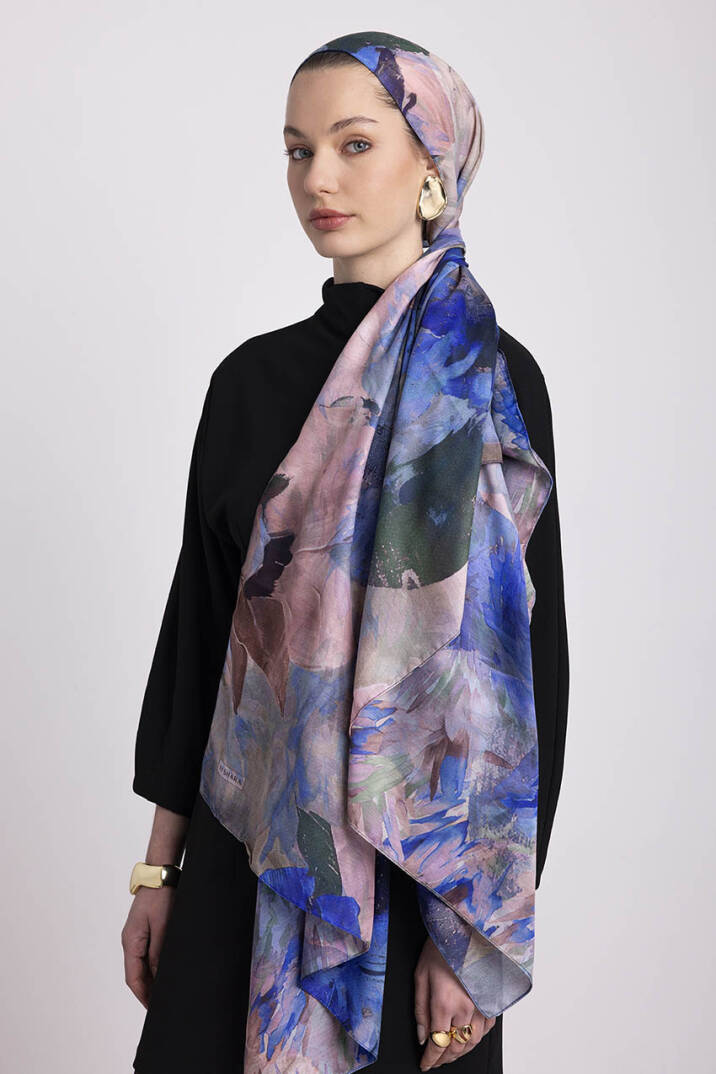 Gülce Koleksiyonu - Deniz Sırrı Çift Taraf Şal - 1