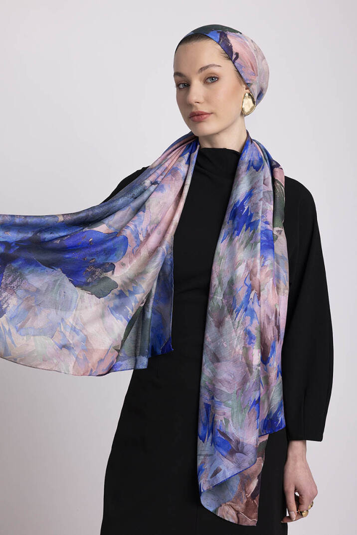 Gülce Koleksiyonu - Deniz Sırrı Çift Taraf Şal - 5