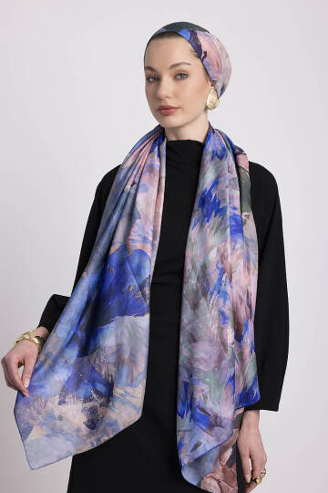 Gülce Koleksiyonu - Deniz Sırrı Çift Taraf Şal - 2