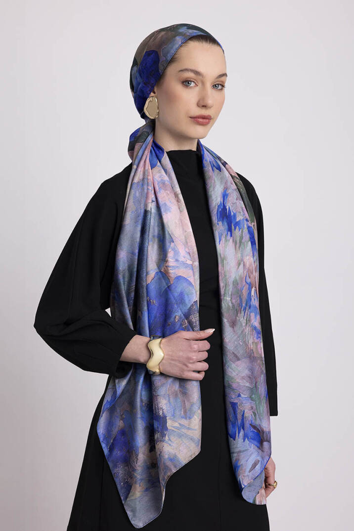 Gülce Koleksiyonu - Deniz Sırrı Çift Taraf Şal - 6