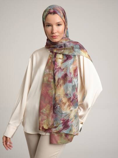 Gülce Koleksiyonu - Sedir Gölgesi Çift Taraf Şal