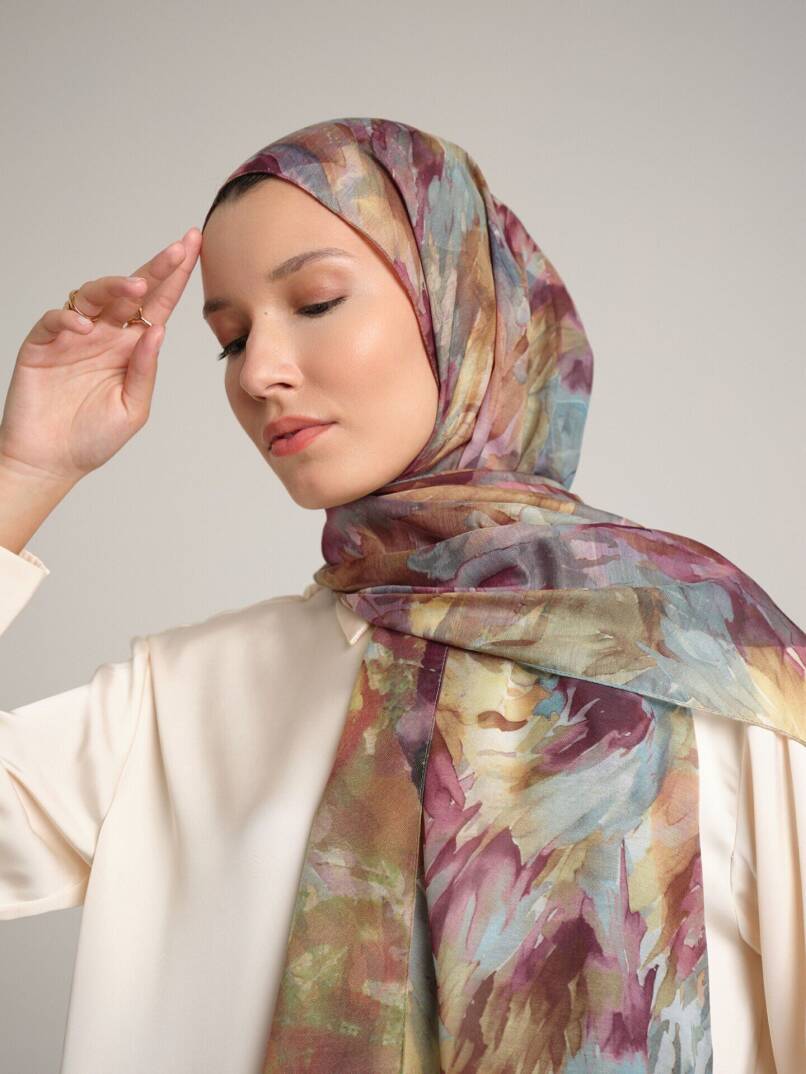 Gülce Koleksiyonu - Sedir Gölgesi Çift Taraf Şal - 2