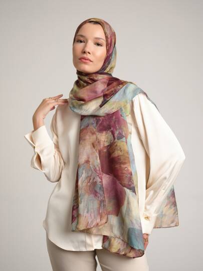Gülce Koleksiyonu - Sedir Gölgesi Çift Taraf Şal - 3