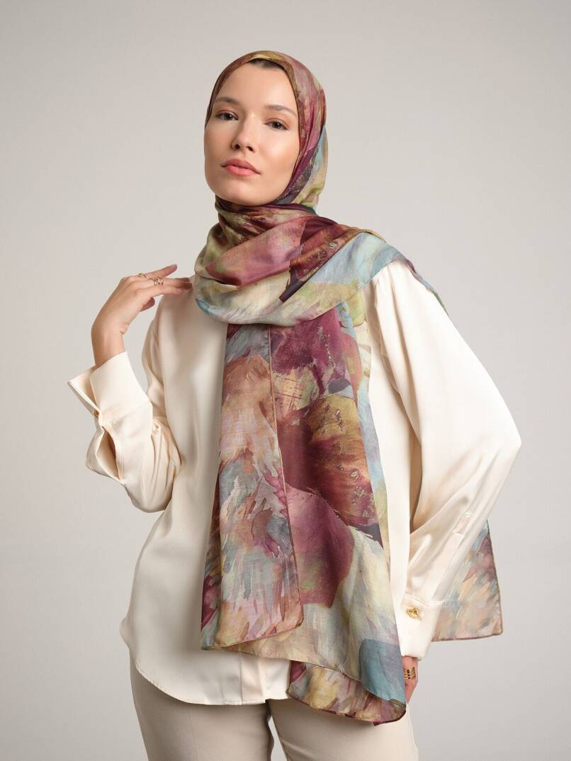 Gülce Koleksiyonu - Sedir Gölgesi Çift Taraf Şal - 3