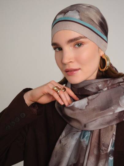 Hâle Koleksiyonu - Gölge Tek Taraf Şal - 2