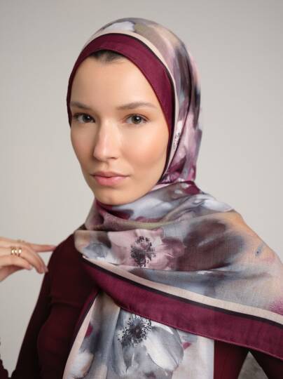 Hâle Koleksiyonu - Lâl Tek Taraf Şal - 2