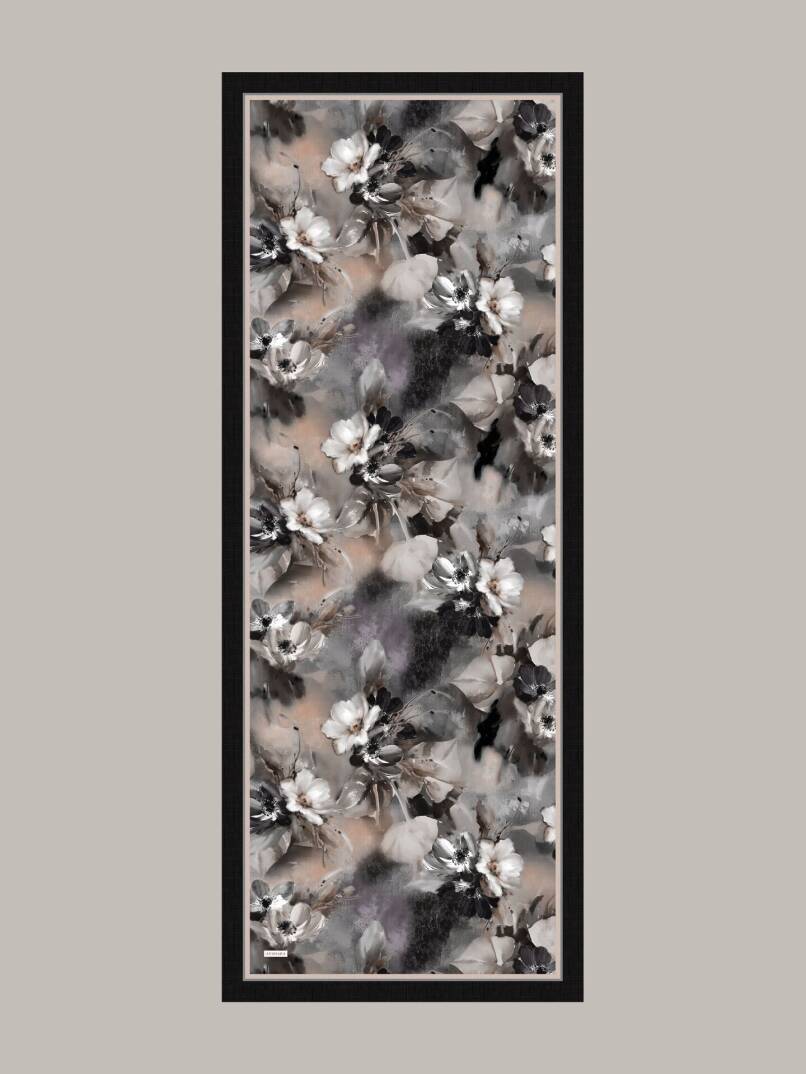 Hâle Koleksiyonu - Mürekkep Tek Taraf Şal - 1