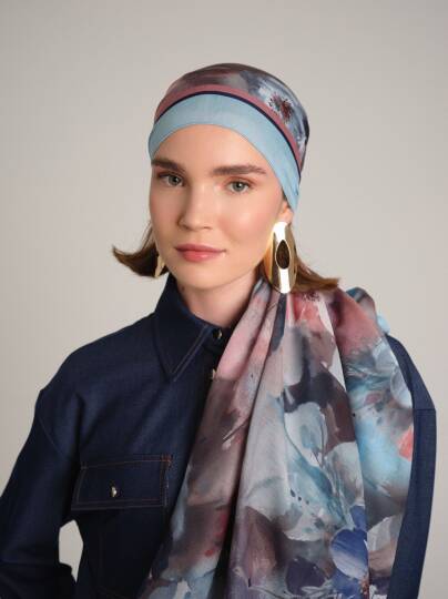 Hâle Koleksiyonu - Safir Tek Taraf Şal - 4