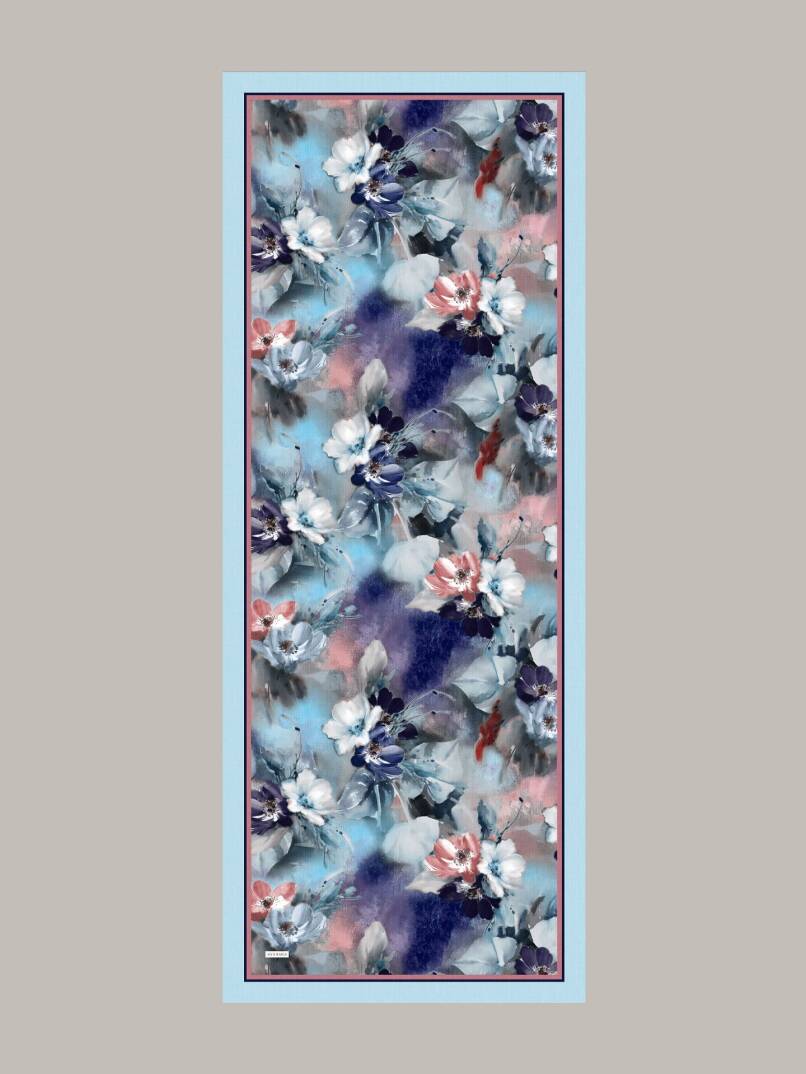 Hâle Koleksiyonu - Safir Tek Taraf Şal - 5