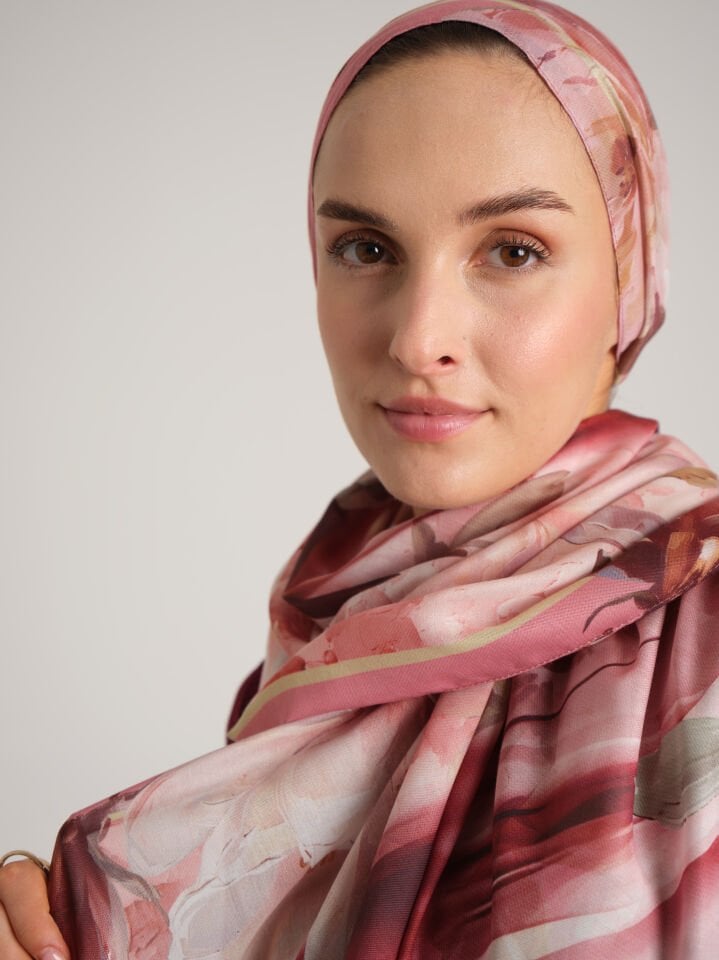 Çiçek Hattı Koleksiyonu Gonca Nefesi Şal