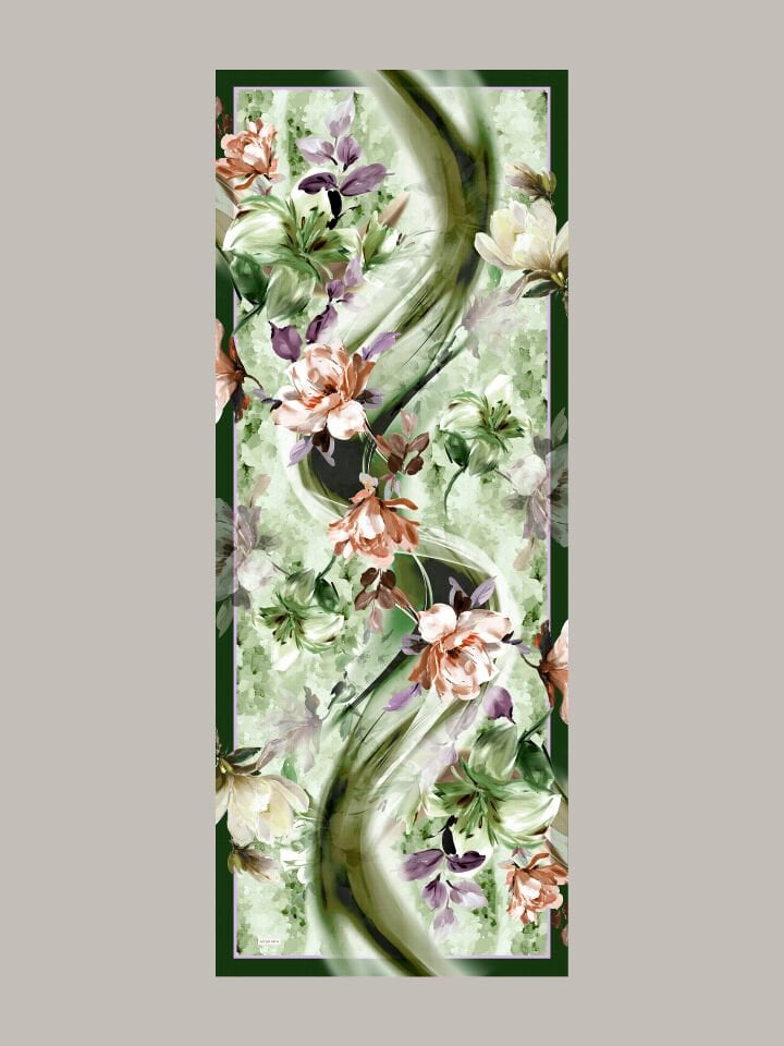 Çiçek Hattı Koleksiyonu Zeytin Yolu Şal