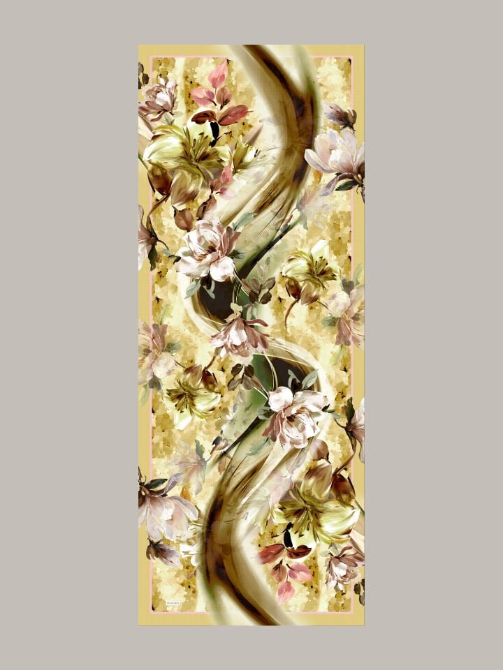 Çiçek Hattı Koleksiyonu Bal Şafak Şal