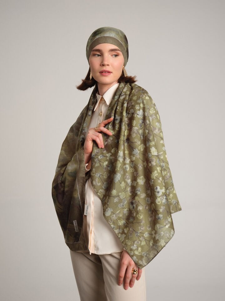 Şakayık Koleksiyonu Adaçayı Şal