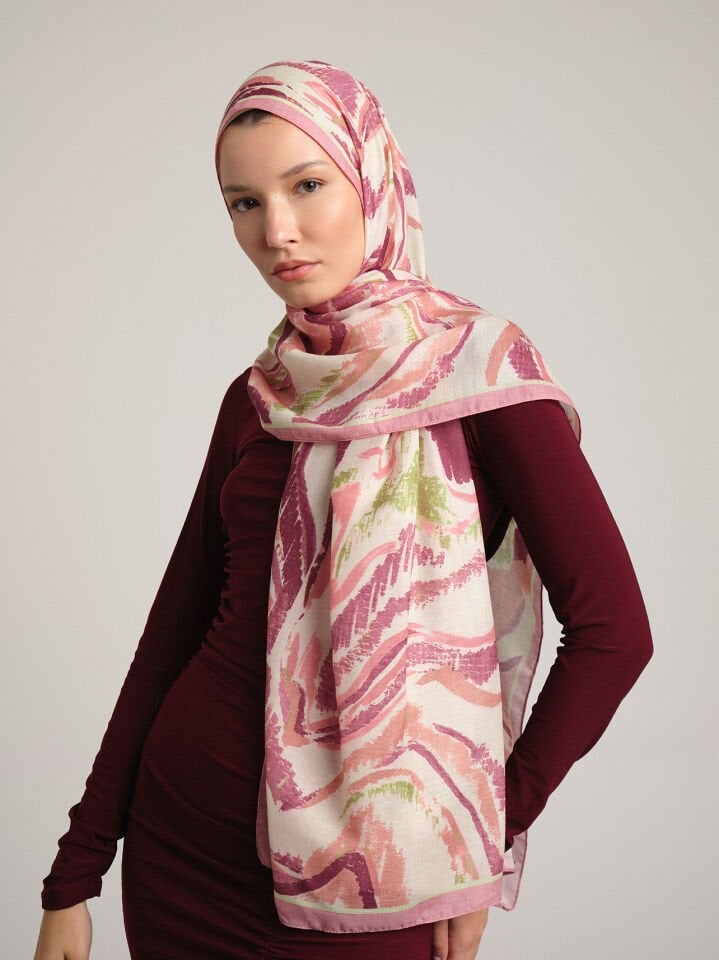 Devr-i Fırça Koleksiyonu Gül Yankısı Şal