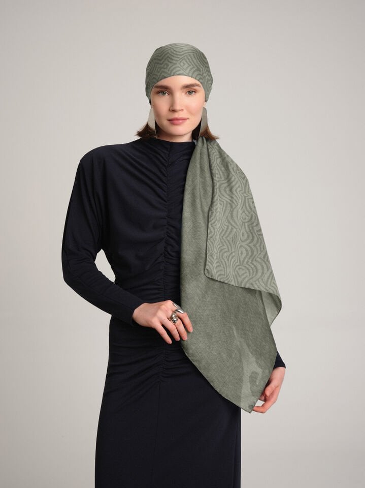 Şiraze Koleksiyonu Soluk Yeşil Şal