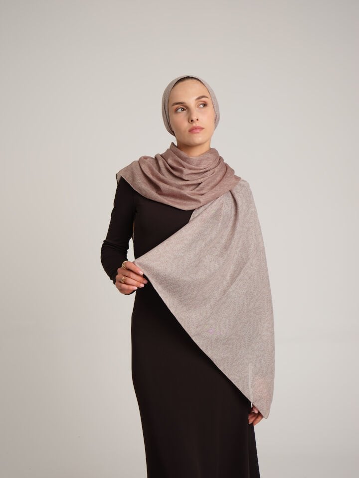 Buğu Koleksiyonu Puslu Krem Şal