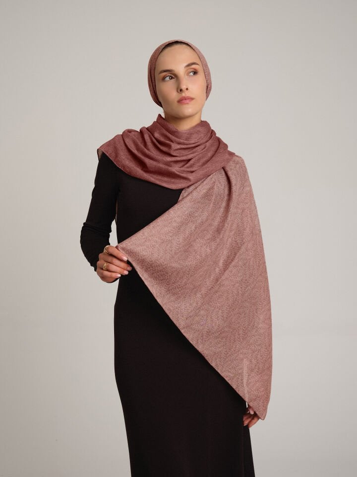 Buğu Koleksiyonu Solgun Pembe Şal
