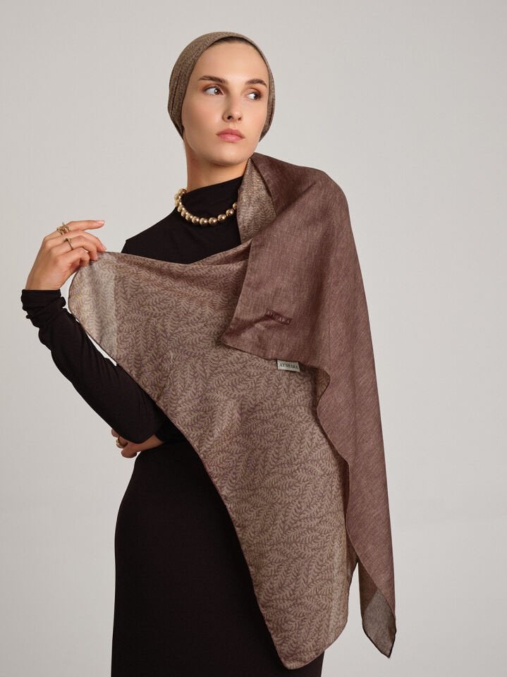 Buğu Koleksiyonu Şeftali Tülü Şal