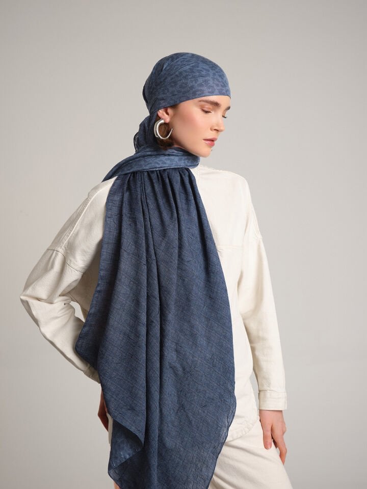 Barçın Koleksiyonu Buz Irmağı Şal