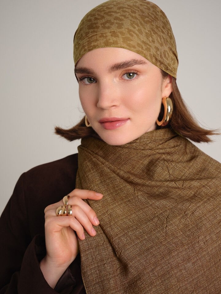 Barçın Koleksiyonu Günöte Mercan Şal