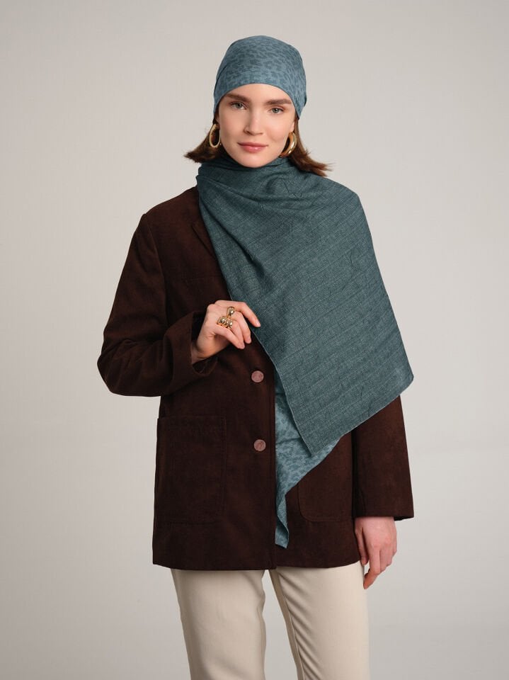 Barçın Koleksiyonu Deniz Köpüğü Şal