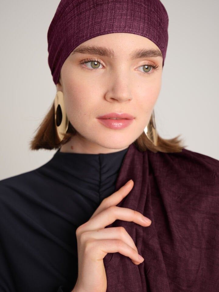 Şebnem Hattı Koleksiyonu Alev Kırmızısı Şal