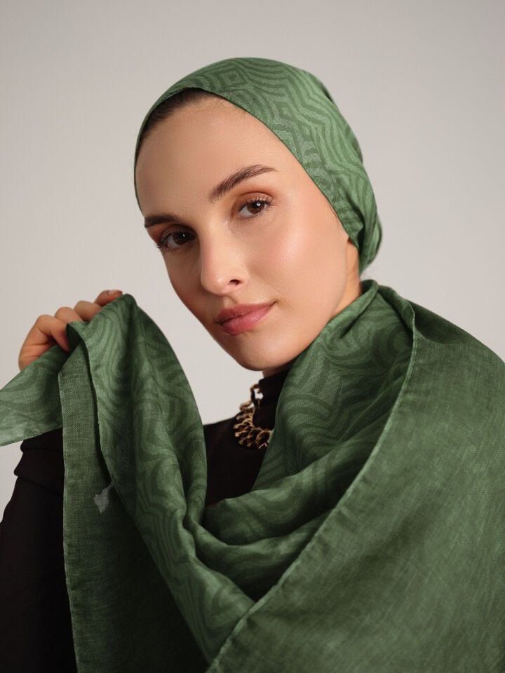 Şiraze Koleksiyonu Soluk Haki Şal