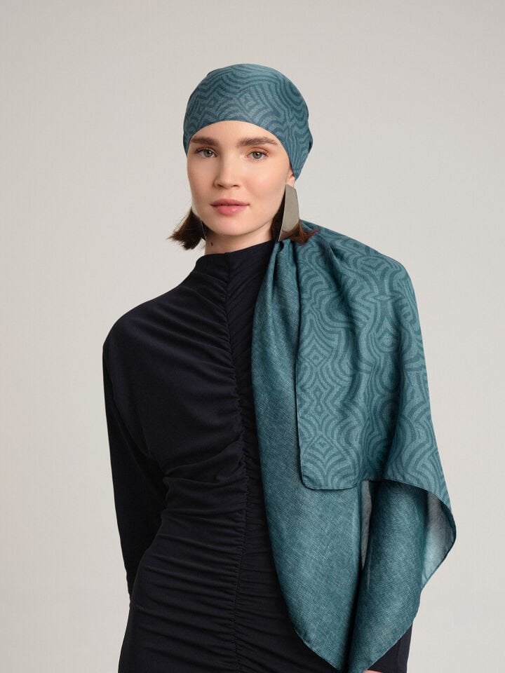 Şiraze Koleksiyonu Solgun Mavi Şal