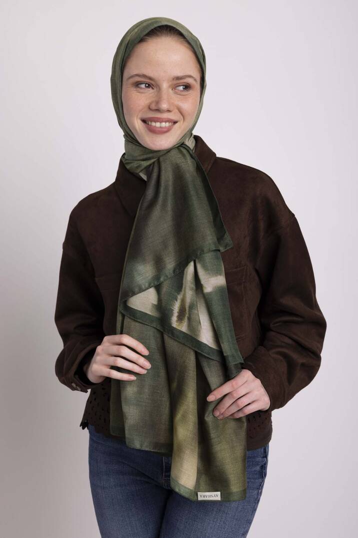Kadim Hatlar Kolleksiyonu - Çam Çift Taraf Şal - 4