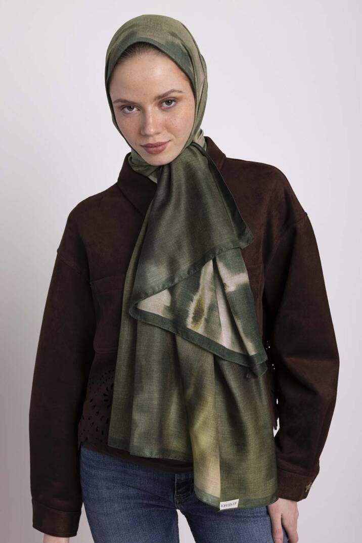 Kadim Hatlar Kolleksiyonu - Çam Çift Taraf Şal - 5