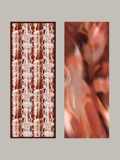 Kadim Hatlar Kolleksiyonu - Kiremit Çift Taraf Şal - 8