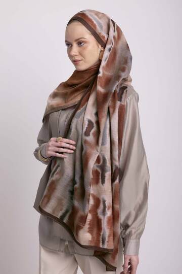 Kadim Hatlar Kolleksiyonu - Kiremit Çift Taraf Şal - 3