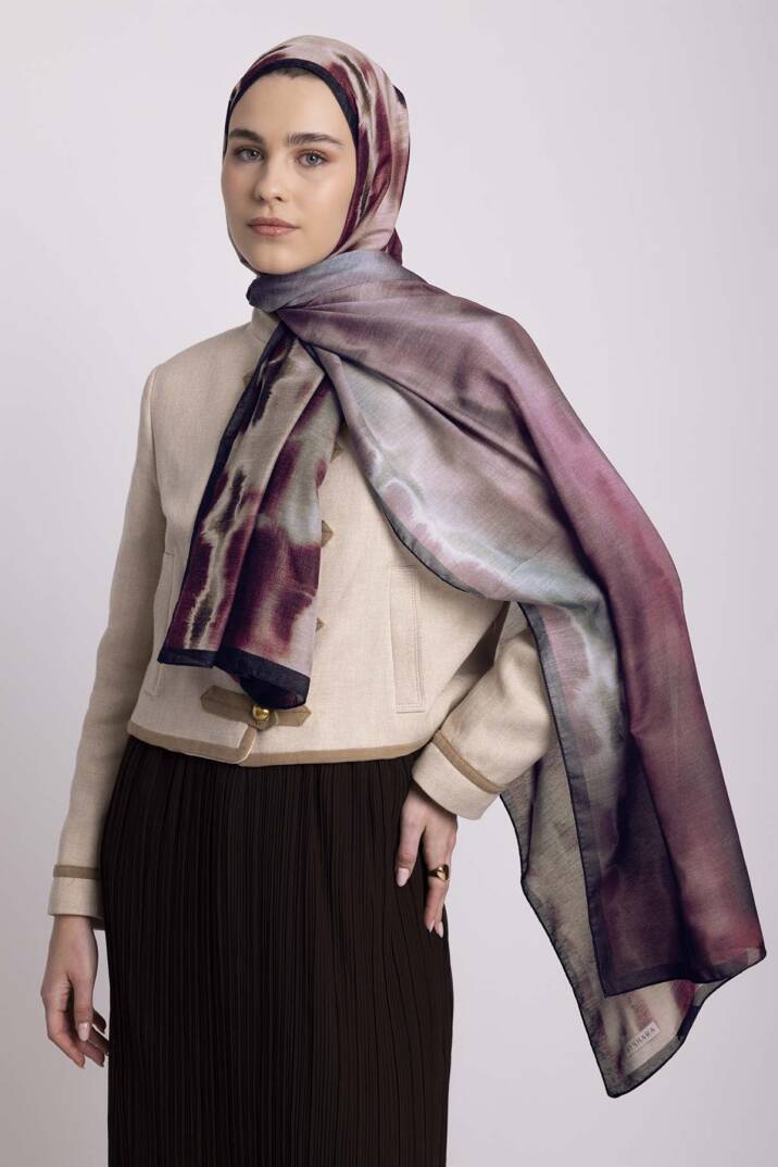 Kadim Hatlar Kolleksiyonu - Kızıl Çift Taraf Şal - 3