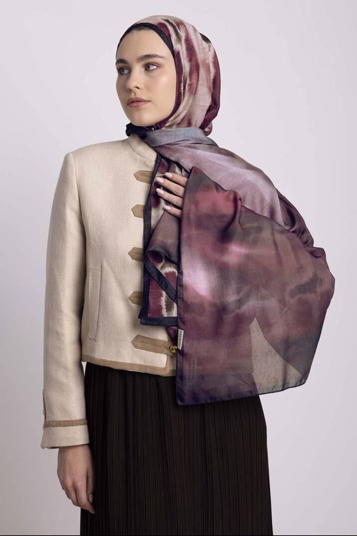 Kadim Hatlar Kolleksiyonu - Kızıl Çift Taraf Şal - 7