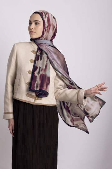 Kadim Hatlar Kolleksiyonu - Kızıl Çift Taraf Şal - 8