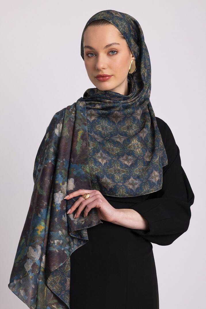 Kardelen Koleksiyonu - Buzul Esintisi Çift Taraf Şal - 3