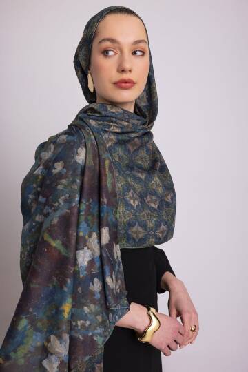 Kardelen Koleksiyonu - Buzul Esintisi Çift Taraf Şal - 4