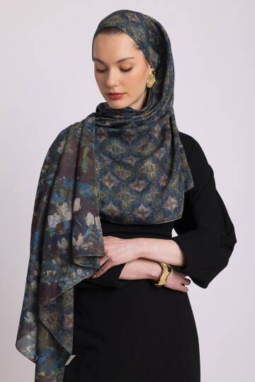 Kardelen Koleksiyonu - Buzul Esintisi Çift Taraf Şal - 5