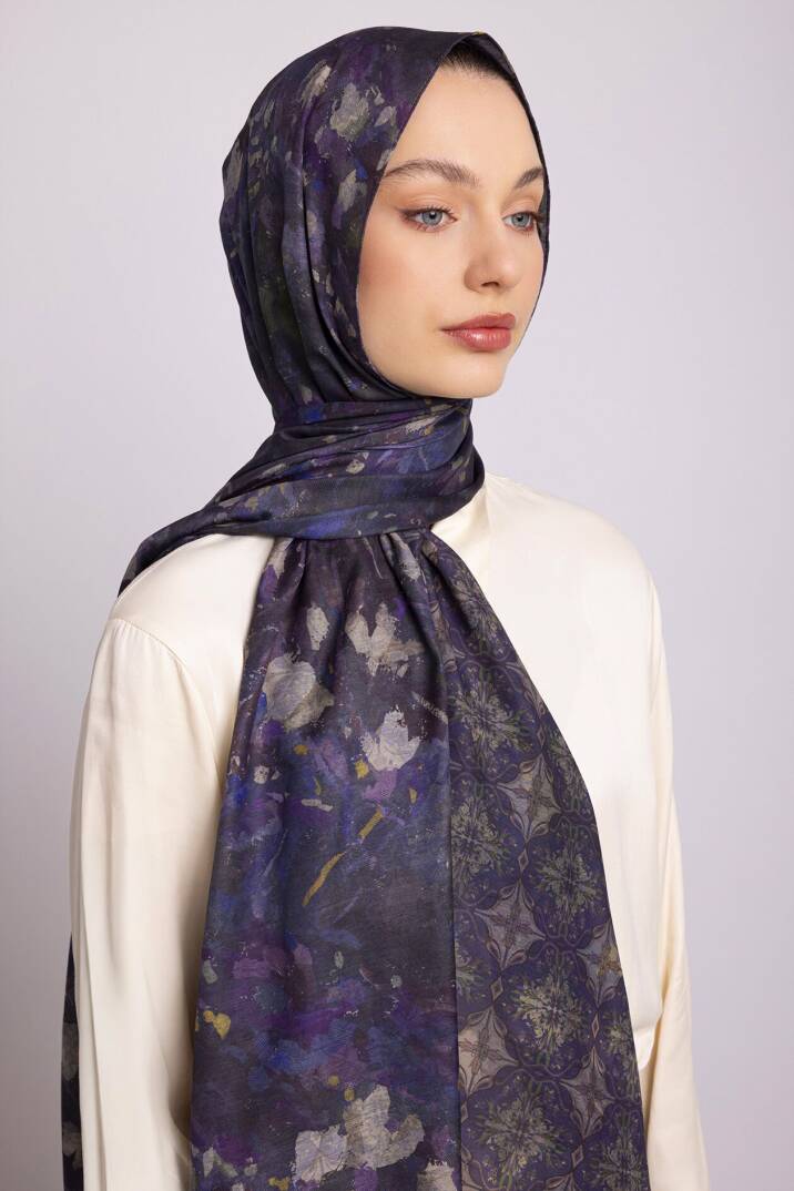 Kardelen Koleksiyonu - Garnet Asaleti Çift Taraf Şal - 3