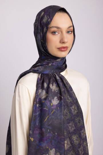 Kardelen Koleksiyonu - Garnet Asaleti Çift Taraf Şal - 4