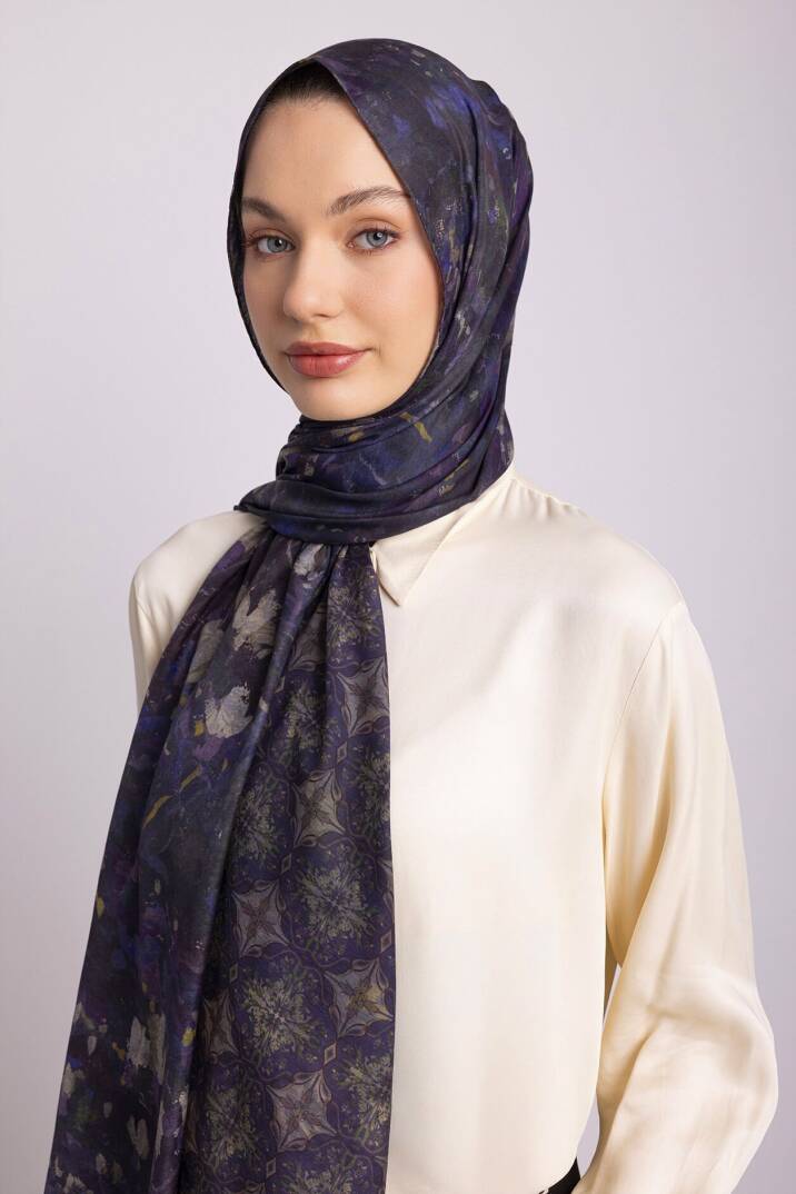 Kardelen Koleksiyonu - Garnet Asaleti Çift Taraf Şal - 5