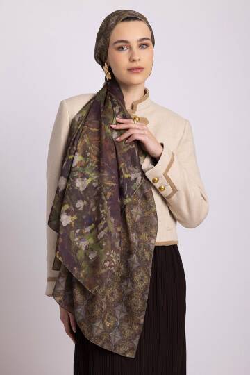 Kardelen Koleksiyonu - Kış Filizi Çift Taraf Şal - 3