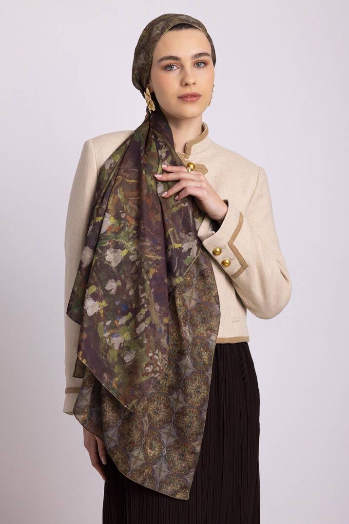 Kardelen Koleksiyonu - Kış Filizi Çift Taraf Şal - 3