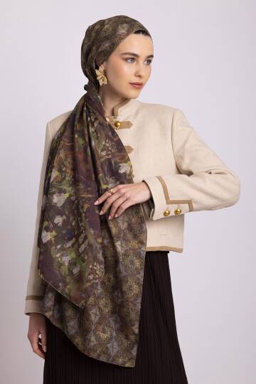 Kardelen Koleksiyonu - Kış Filizi Çift Taraf Şal - 5