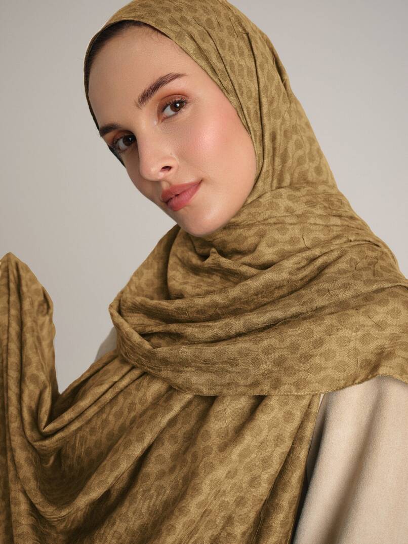 Katre-i Zerâfet Koleksiyonu - Altunî Damla Çift Taraf Şal - 1