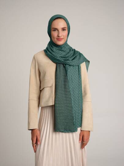 Katre-i Zerâfet Koleksiyonu - Haliç Zümrütü Çift Taraf Şal - 3