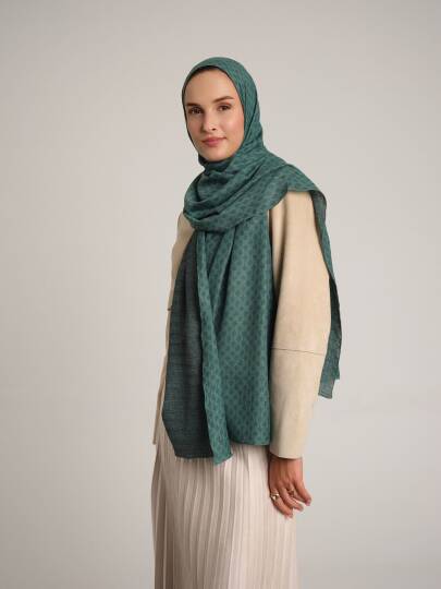 Katre-i Zerâfet Koleksiyonu - Haliç Zümrütü Çift Taraf Şal - 4