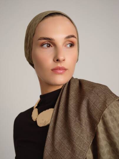 Katre-i Zerâfet Koleksiyonu - Kum Beji Mîzan Çift Taraf Şal - 4