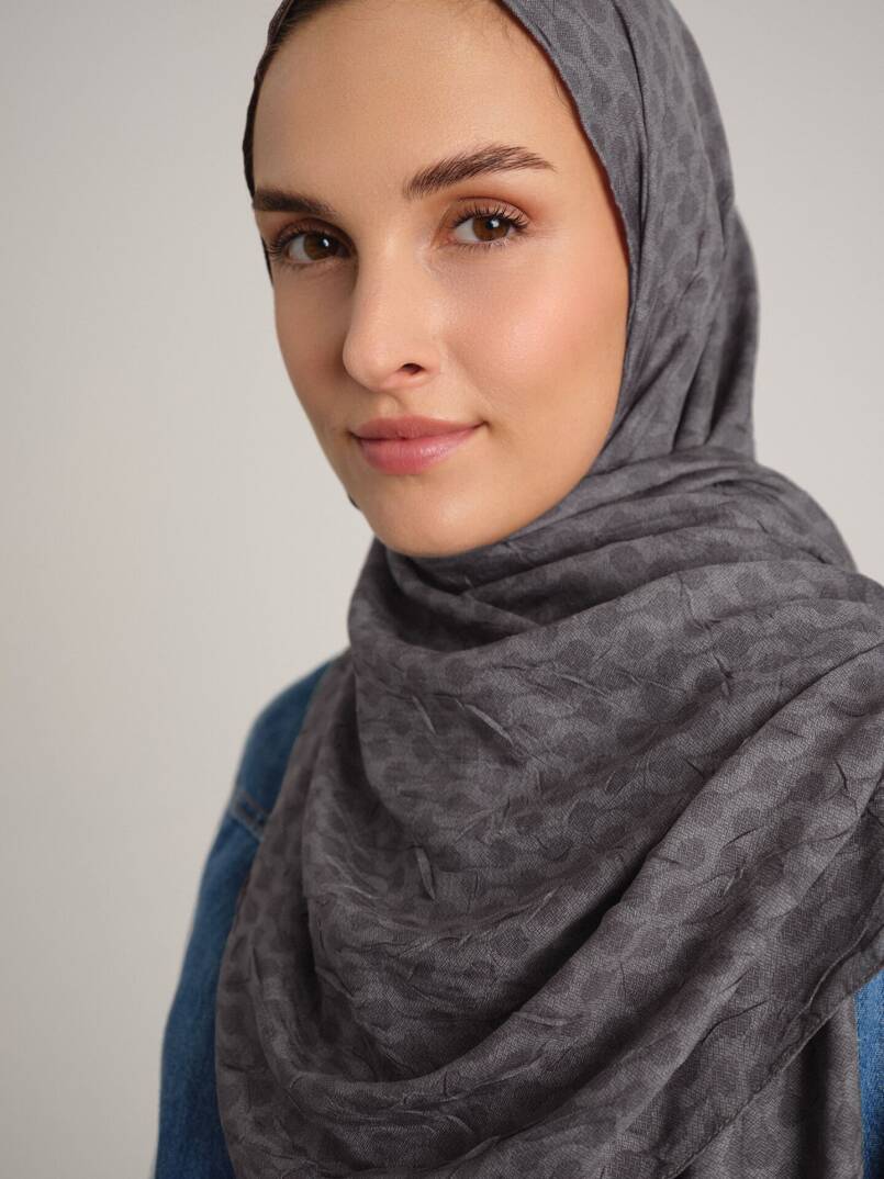 Katre-i Zerâfet Koleksiyonu - Sisli Kurşun Çift Taraf Şal - 2