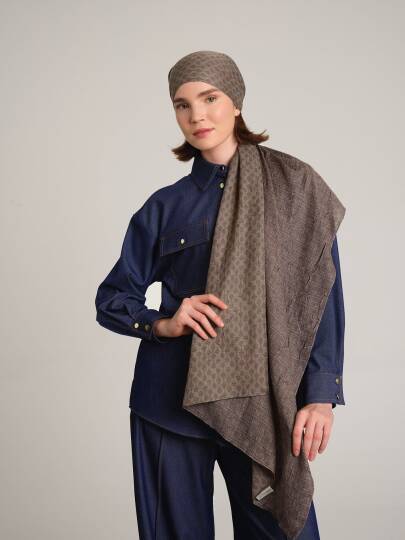 Katre-i Zerâfet Koleksiyonu - Toprak Zarafet Çift Taraf Şal - 4